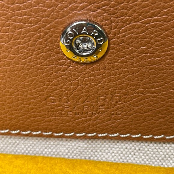 Goyard PM Saint Louis Black/Tan Classic Tote - New with Tags - Picture 7 of 9